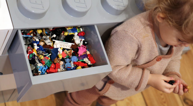 Lego Aufbewahrungsbox Behälter Kiste Dose Stein im Lego Storage Brick Design 