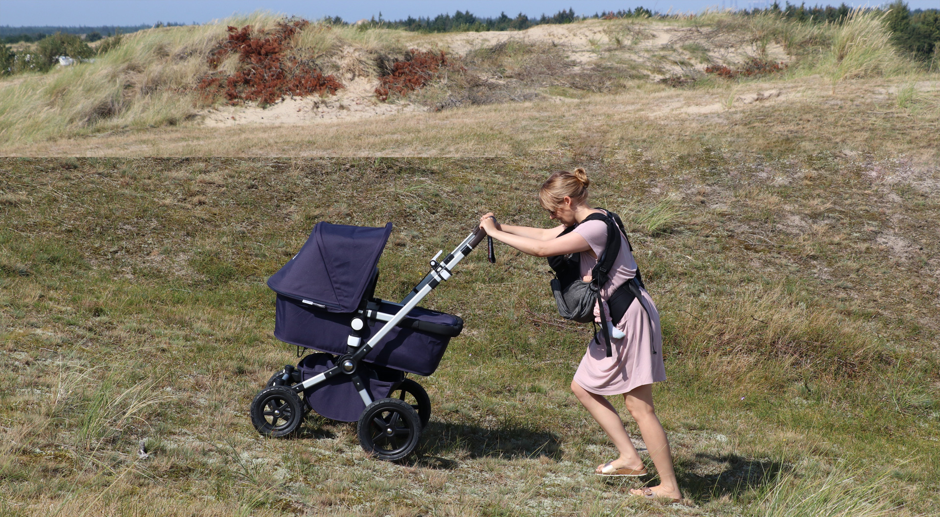 Kinderwagen, Babytrage, Kindertrage, Tragetuch