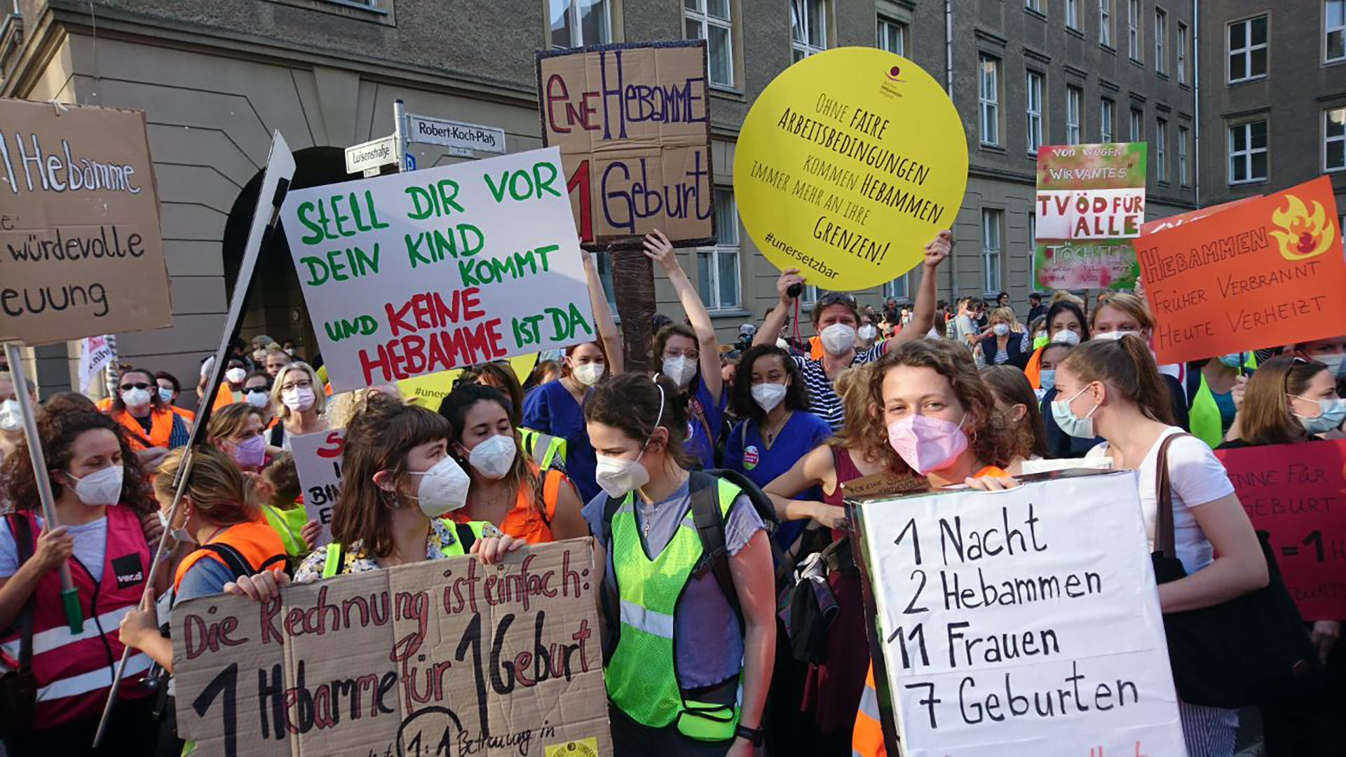 Hebammenstreik 2021 in Berlin