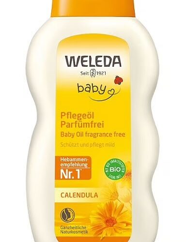 Calendula Pflegeöl Parfümfrei – Das Calendula Pflegeöl Parfümfrei ist ideal für Hautpflege, Reinigung und Massage des Babys und hilft Hautreizungen und Wundwerden vorzubeugen.
